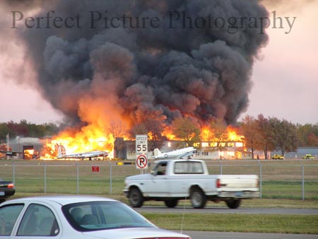Yankee Air Museum Fire a