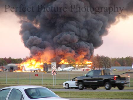 Yankee Air Museum Fire f
